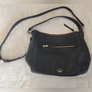 Kate Spade Jackson Street Quincy Hobo Bag Purse Pebbled Black Convertible